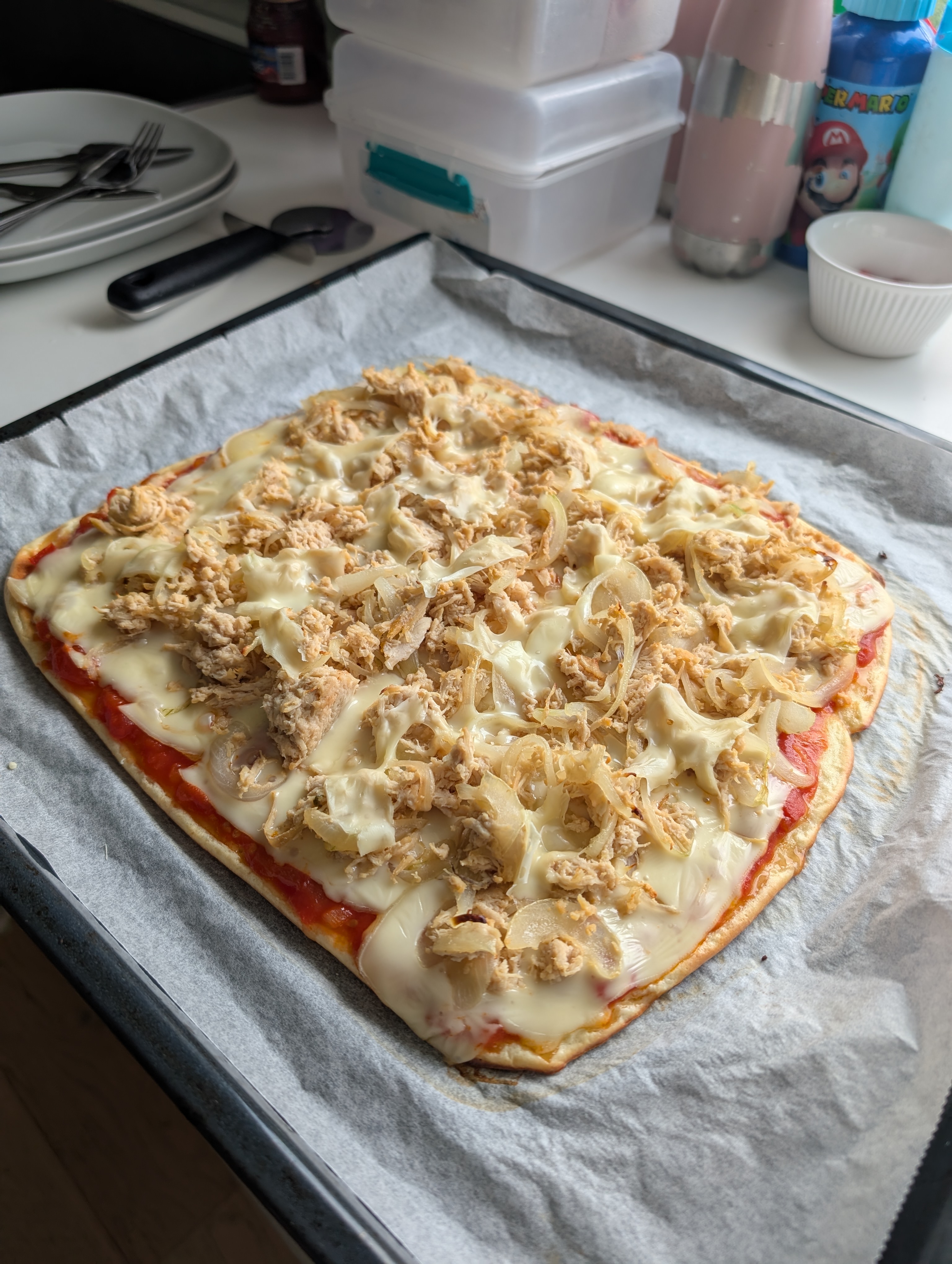 High-protein pizza from scratch